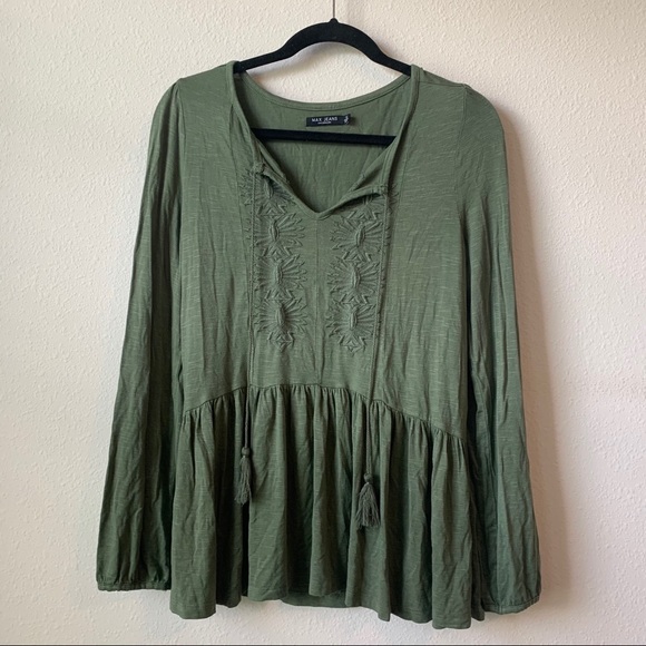 Max Jeans Peplum Top - Picture 2 of 4